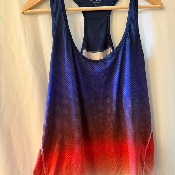 Athleta and Fabletics Blue ombré Activewear Top and leggings set - Picture 3 of 7